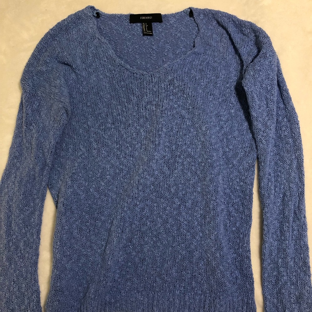 Forever 21 Blue Knit Sweater